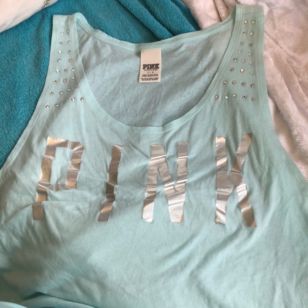 VS pink crop top size large NWOT